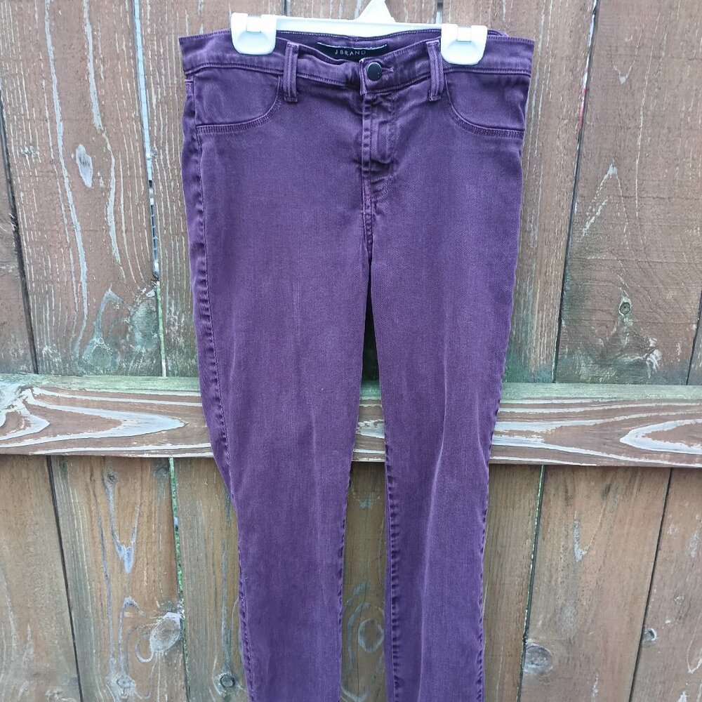 J Brand Super Skinny Purple Denim Jeans Sz. 28